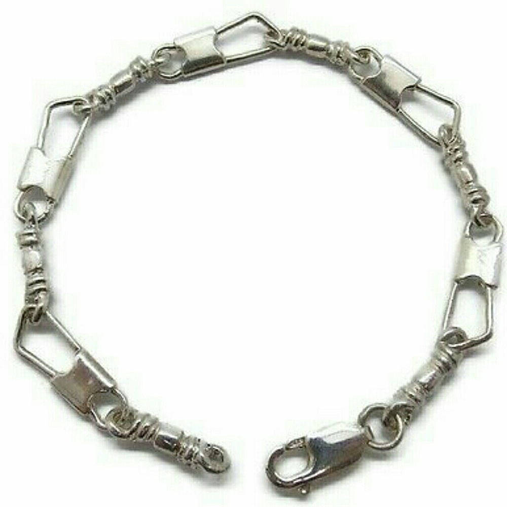 Fishers of Men Acts Sterling Silver Bracelet Regular Link 7.5 in